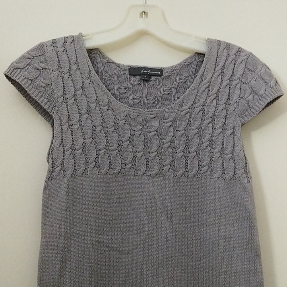 Short sleeve sweater dress